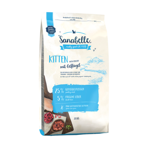 Sanabelle Tavuklu Kıttın  Yavru Kedi Maması 10Kg.