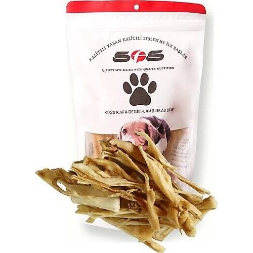 Sfs Kurutulmuş Kuzu Kafa Derisi 100 Gr Köpek Ödülü