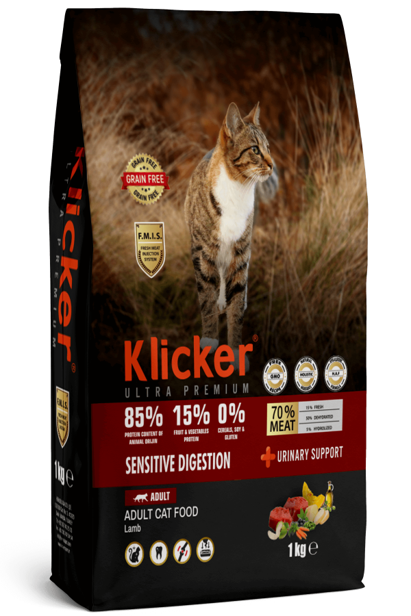 KLİCKER YETİŞKİN KEDİ MAMASI SENSETİVE KUZULU 1 KG
