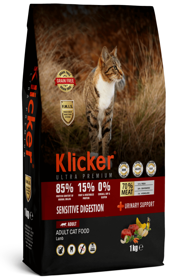 KLİCKER YETİŞKİN KEDİ MAMASI SENSETİVE KUZULU 1 KG