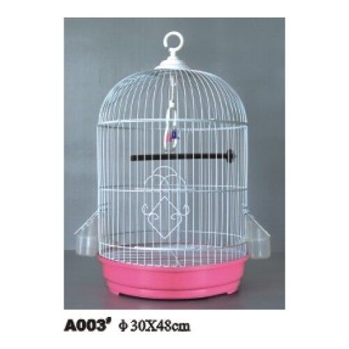 Silindir Boyalı Kuş Kafesi  A003 30X48( karışık renk