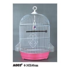 Silindir Boyalı Kuş Kafesi  A003 30X48( karışık renk