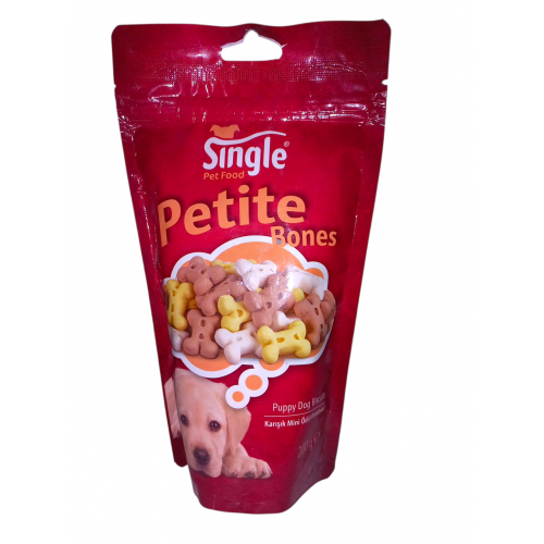 Single Mini Kemik Şeklli Yavru Köpek Ödül Bisküvi 200Gr