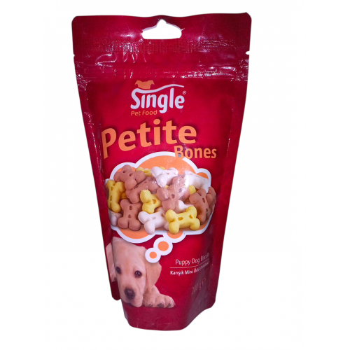 Single Mini Kemik Şeklli Yavru Köpek Ödül Bisküvi 200Gr