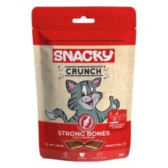 Snacky Snacky Crunch Strong Bones Güçlü Kemikler İçin Tavuk Ve Peynirli Kedi Ödül Maması 60Gr