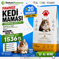 Pawnee aldut tavuklu tavuklu kedi maması 15kg
