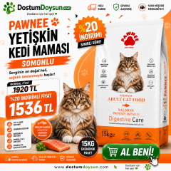 Pawnee aldut somonlu kedi maması 15kg