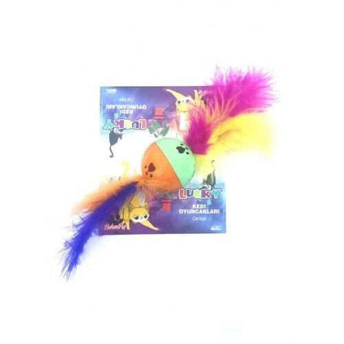 Tüylü Işıklı Kedi Oyun Topu