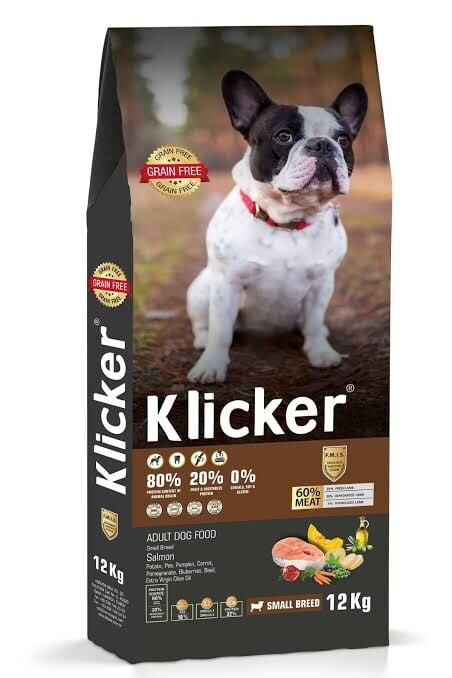 klicker Mini Irk Yetişkin Köpek Maması Somonlu – 12 kg