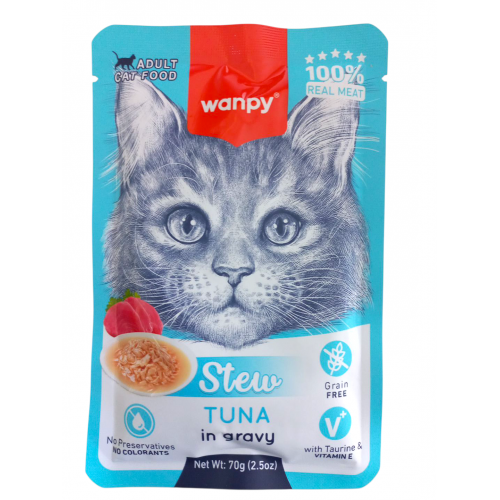 Wanpy Pouch Ton Balıklı Yaş Kedi Maması 70G