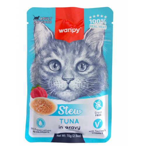 Wanpy Pouch Ton Balıklı Yaş Kedi Maması 70G