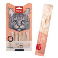 Wanpy Ton Balığı Somon Sıvı Ödül 5X14 Gr  Likit Kedi Ödülü