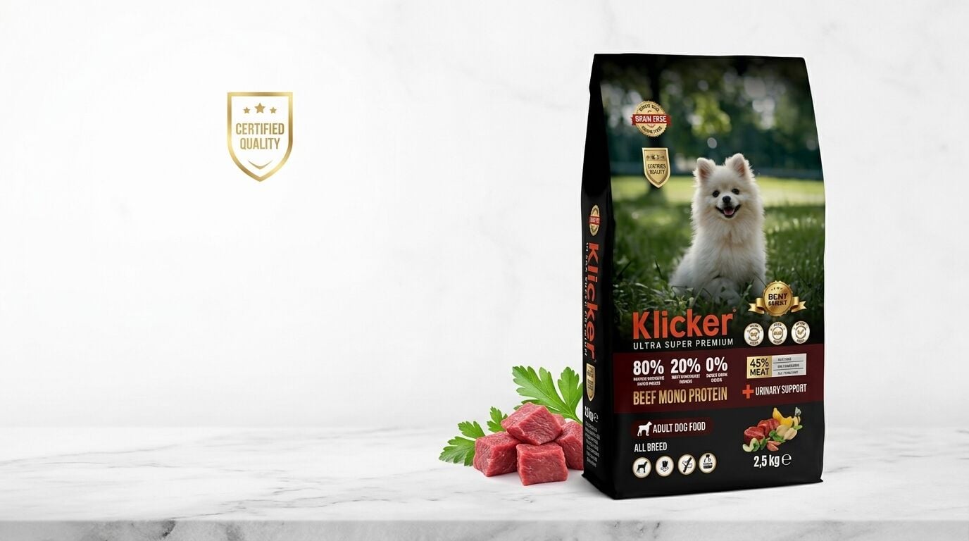 Klicker Yetişkin Köpek Maması Monoprotein Biftekli 2.5 Kg