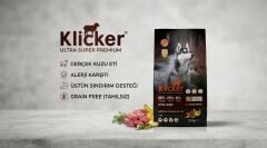 Klicker HypoAllergenic Glutensiz Tahılsız Kuzu Etli Yetişkin Köpek Maması 2,5KG