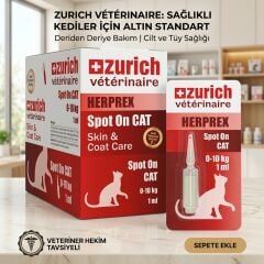 ZURICH KEDİ ENSE DAMLASI 1 ML ZURICH ZURICH KEDİ ENSE DAMLASI 1 ML