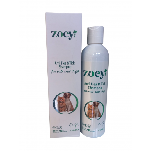 Zoey Kedi Ve Köpekler İçin Pire Şampuanı 250 Ml