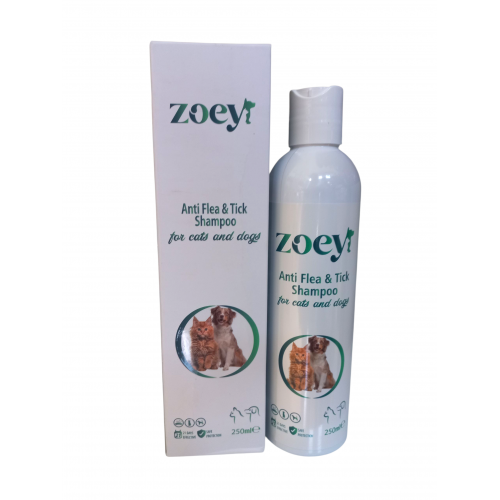 Zoey Kedi Ve Köpekler İçin Pire Şampuanı 250 Ml
