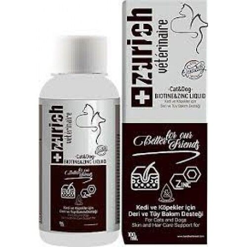 Zurich Kedi Köpek Biotin Deri Ve Tüy Bakımı Likit 100 Ml