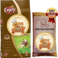 Enjoy tavuklu yetişkin kedi maması 1kg. Açık paket