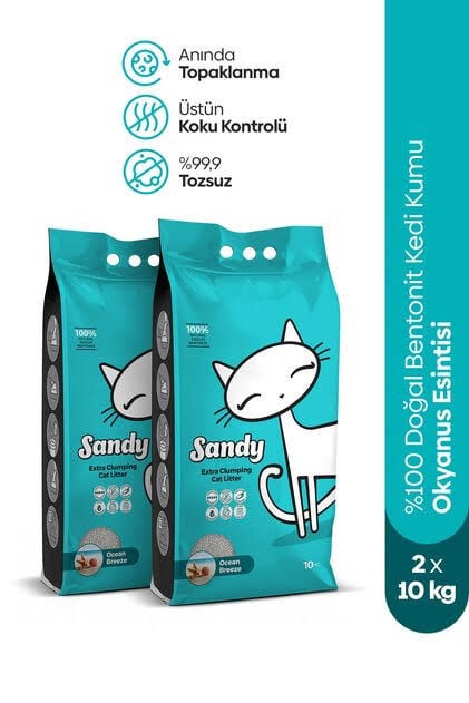 Sandy bentonit marsilya sabunlu 2li paket 10x2 20kg.